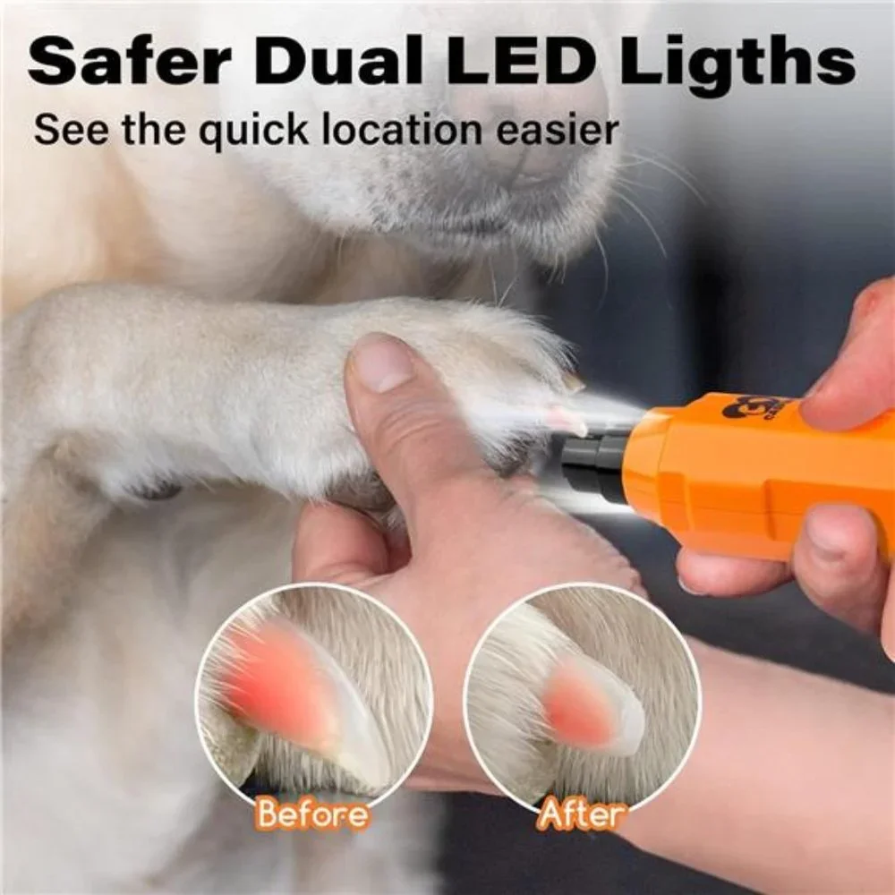 6-Speed DogNail Grinder-Newest Enhanced PetNail Grinder Super Quiet Rechargeable